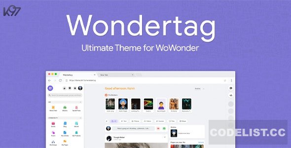 Wondertag v2.3.7.1 – The Ultimate WoWonder Theme » Premium Scripts, Plugins & Mobile