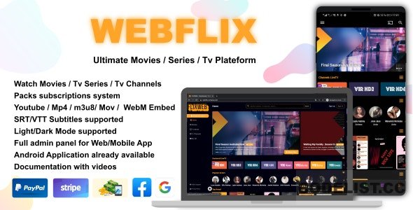 WebFlix v1.5 – Movies – TV Series – Live TV Channels