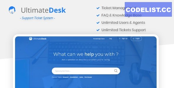 UltimateDesk v1.2 – Support Ticket System with Knowledge Base & FAQ » Premium Scripts, Plugins & Mobile